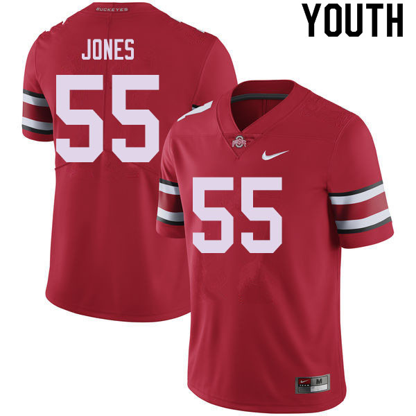 Youth #55 Matthew Jones Ohio State Buckeyes College Football Jerseys Sale-Red